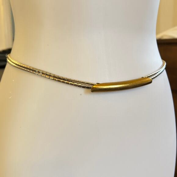 Vintage Judith Leiber Snake Chain Bar Belt – 70s- early 1980s, Rare, signed. main image 8